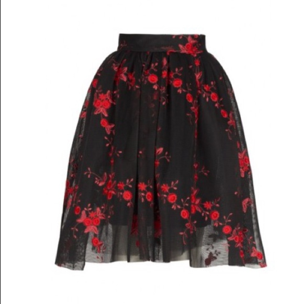 Maje A line midi skirt